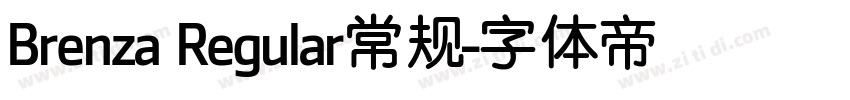 Brenza Regular常规字体转换